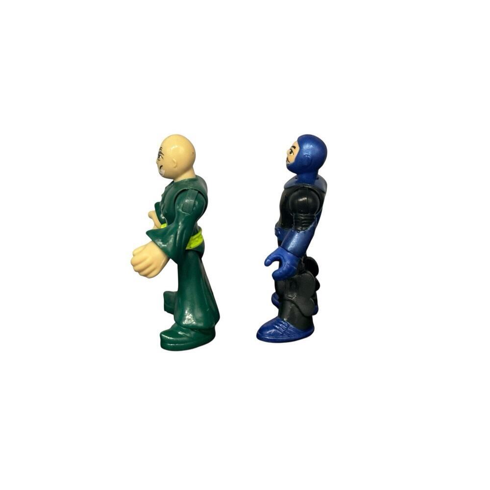 Fisher Price Imaginext Blue Black Knight & Green Neon Wizard Action Figures - Picture 6 of 9